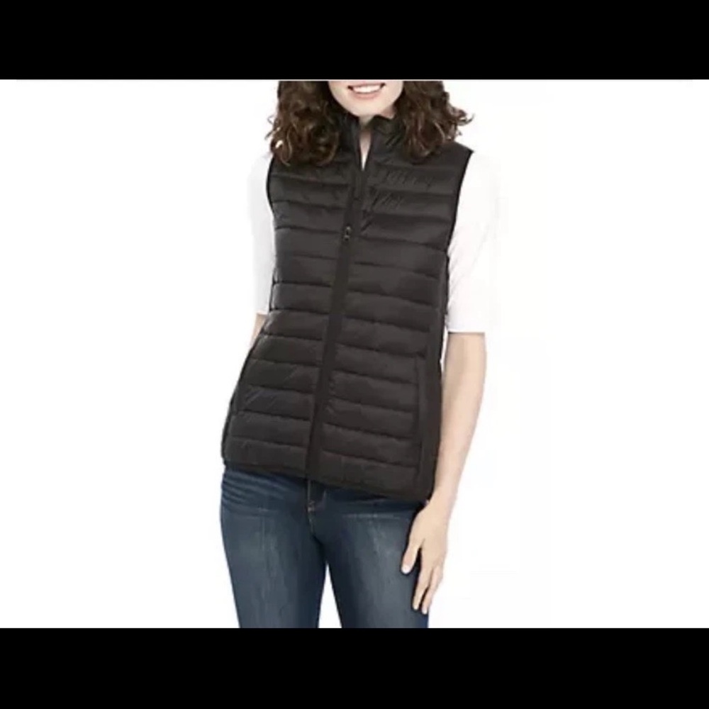 ZELOS Black Packable Women’s Puffer Sleeveless Vest XXL
